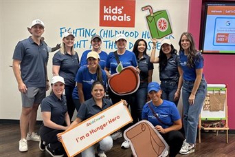 Our team volunteering at Kids' Meals, Houston