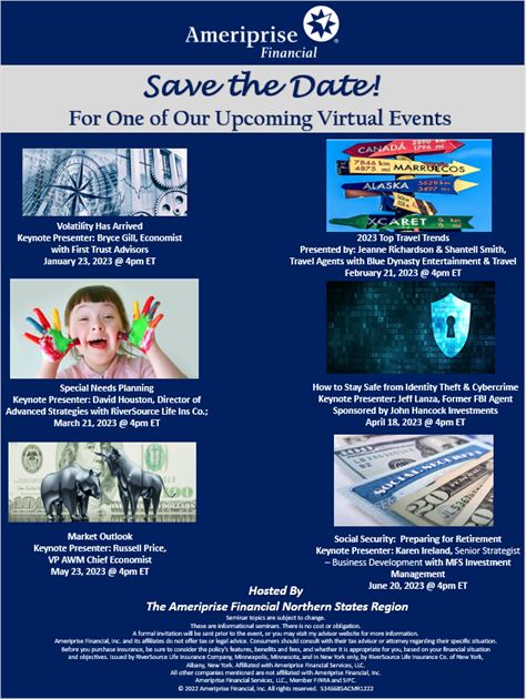 Upcoming Events Calendar