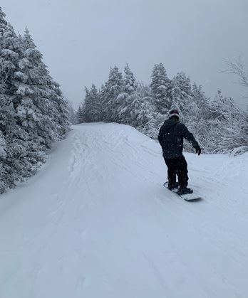 Snowboarding in Killington, Vermont