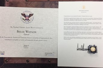 2016, 2017, 2018 & 2019 Winner of the President's Volunteer Service Award (500+ Service Hours)