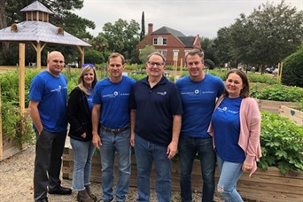 Ameriprise Finance, Charleston, SC volunteering at the Green Heart Project in May 2023