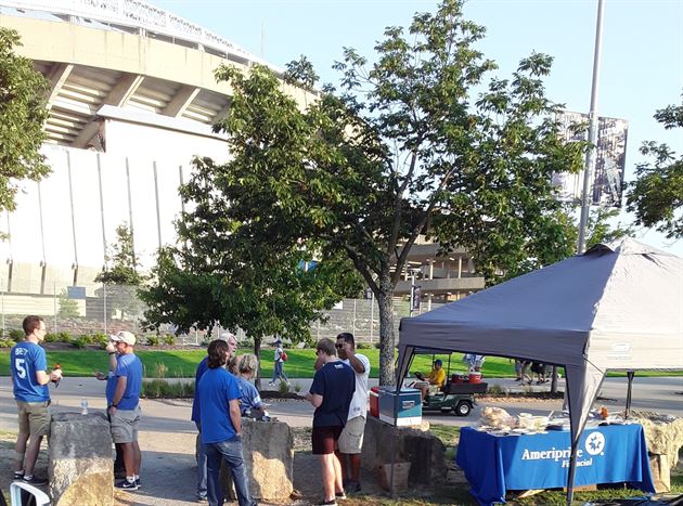 An evening of tailgating at The K