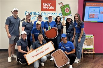 Our team volunteering at Kids' Meals, Houston