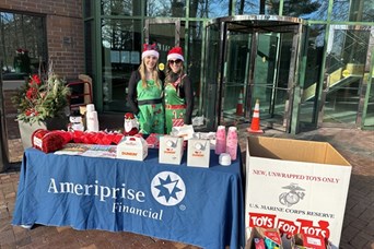 Our Middleton branch Toys for Tots holiday event