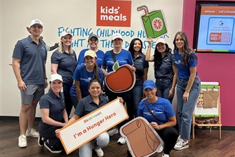 Our team volunteering at Kids' Meals, Houston