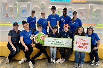 Our team volunteering at Kids' Meals, Houston