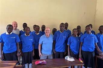 Mike and Ameriprise supporting the children of the St Kizito Foundation in Gulu, Uganda. 