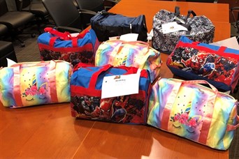 These are the Boys and Girls bags that we put together.