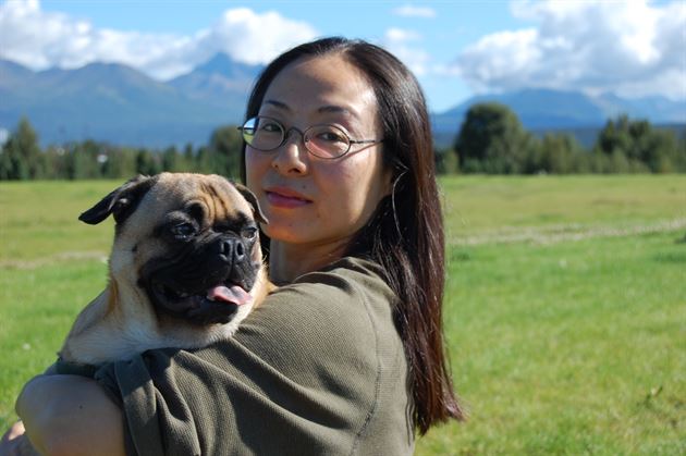 Wilbur & me at Cuddy Park Anchorage