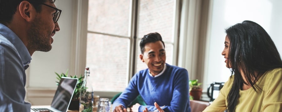 Couple meeting with a financial advisor