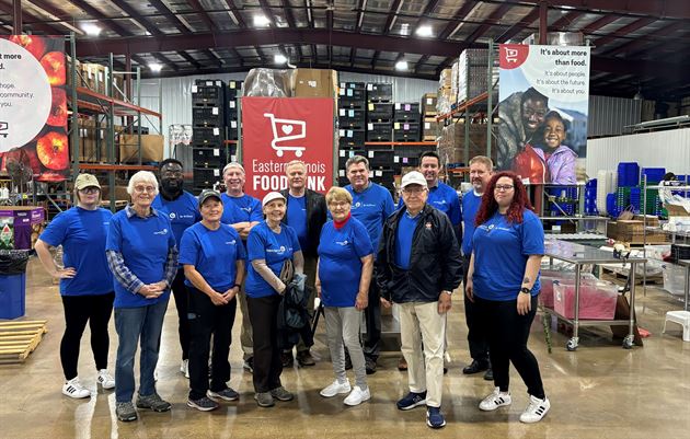 Volunteered at EIU Food Bank