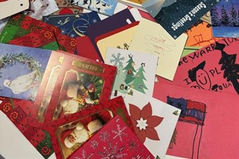 Some of the cards our clients and team made and sent overseas for 10,000 for the Troops!