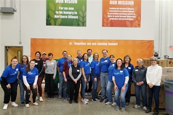 At Northern Illinois Food Bank, March 2020