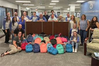 Back packs for Boys and Girls Clubs