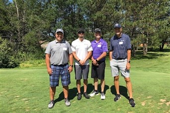 Lifescape Wealth Advisor David Meyer (left) participated in 23rd Annual Golf for Research Outing. 