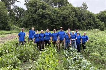 We had the opportunity to volunteer at The People's Farm at Intervale Center in Burlington, VT. 