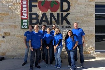 2025 National Day of Service: Members of our team volunteered at the San Antonio Food Bank