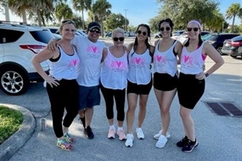 Our Team @ The Making Strides Against Breast Cancer Walk 2021.
