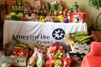 Fresh Produce collected at our office for the local food bank.  Our clients are the best!